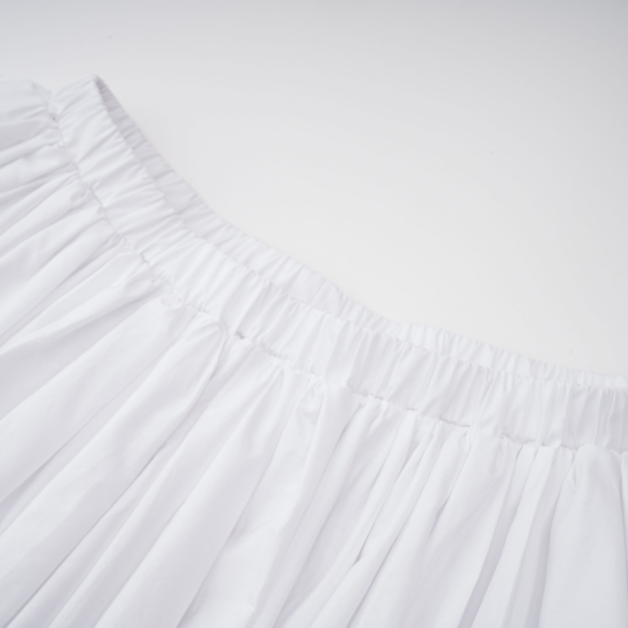 Flowering Girl Women tiffany White off-shoulder Ruched Blouse & Skirt Set