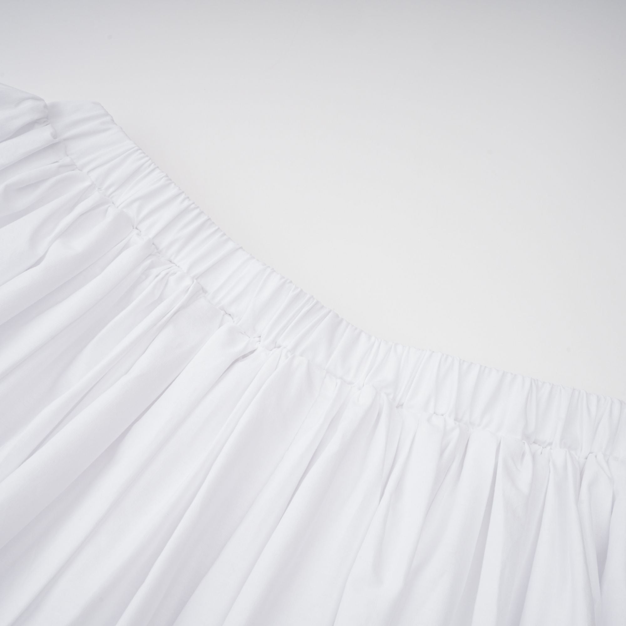 Flowering Girl Women tiffany White off-shoulder Ruched Blouse & Skirt Set