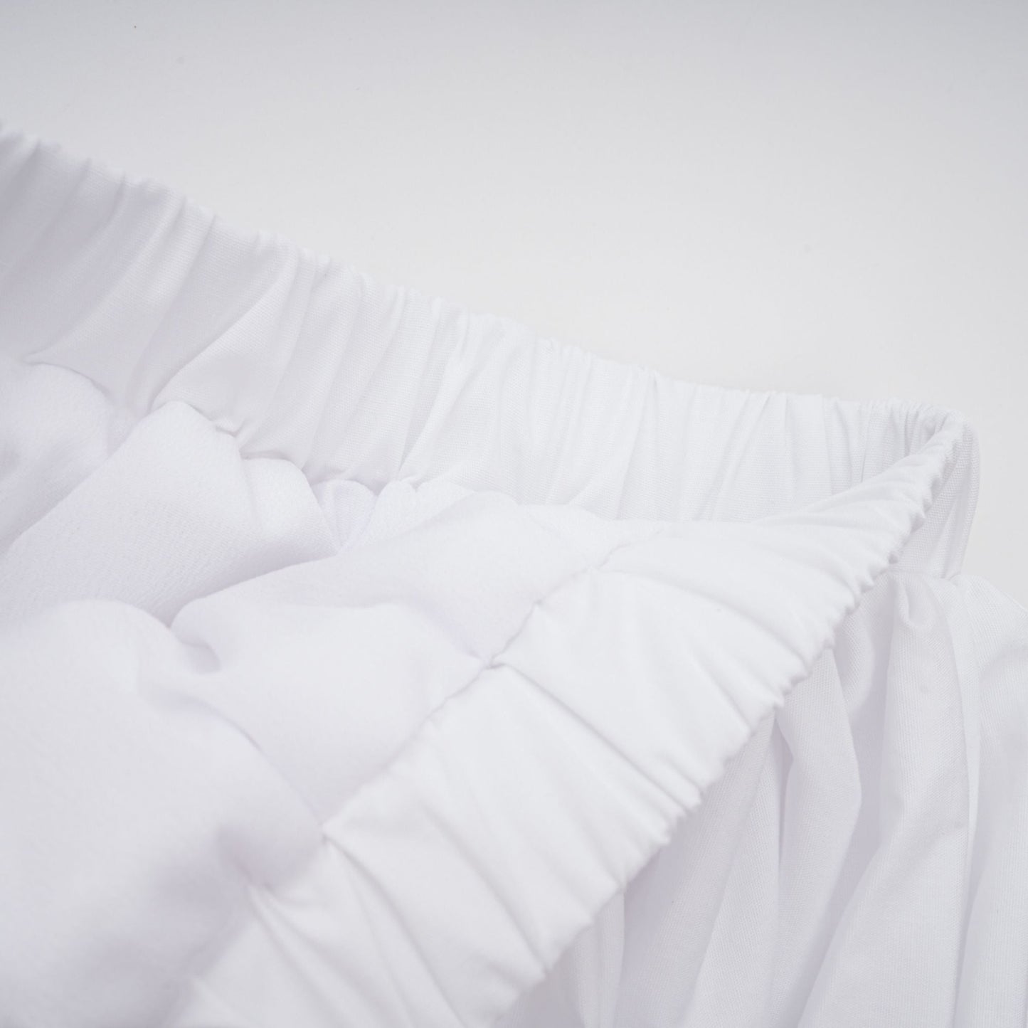 tiffany White off-shoulder Ruched Blouse & Skirt Set