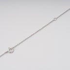 Flowering Girl Women Kaisu Blue Bow Gemstone Pendant Sterling Silver Necklace