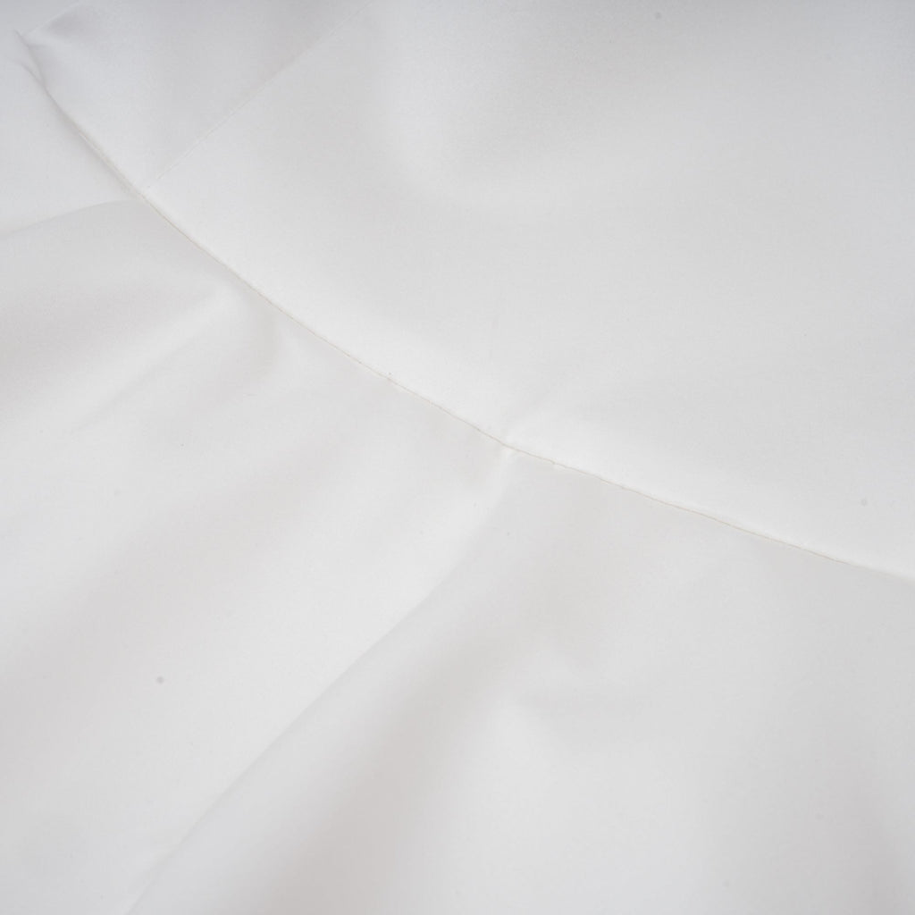 Lucie White Petal-Layered Strapless Corset Mini Dress