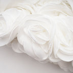 Lucie White Petal-Layered Strapless Corset Mini Dress