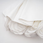 Lucie White Petal-Layered Strapless Corset Mini Dress