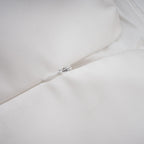 Lucie White Petal-Layered Strapless Corset Mini Dress