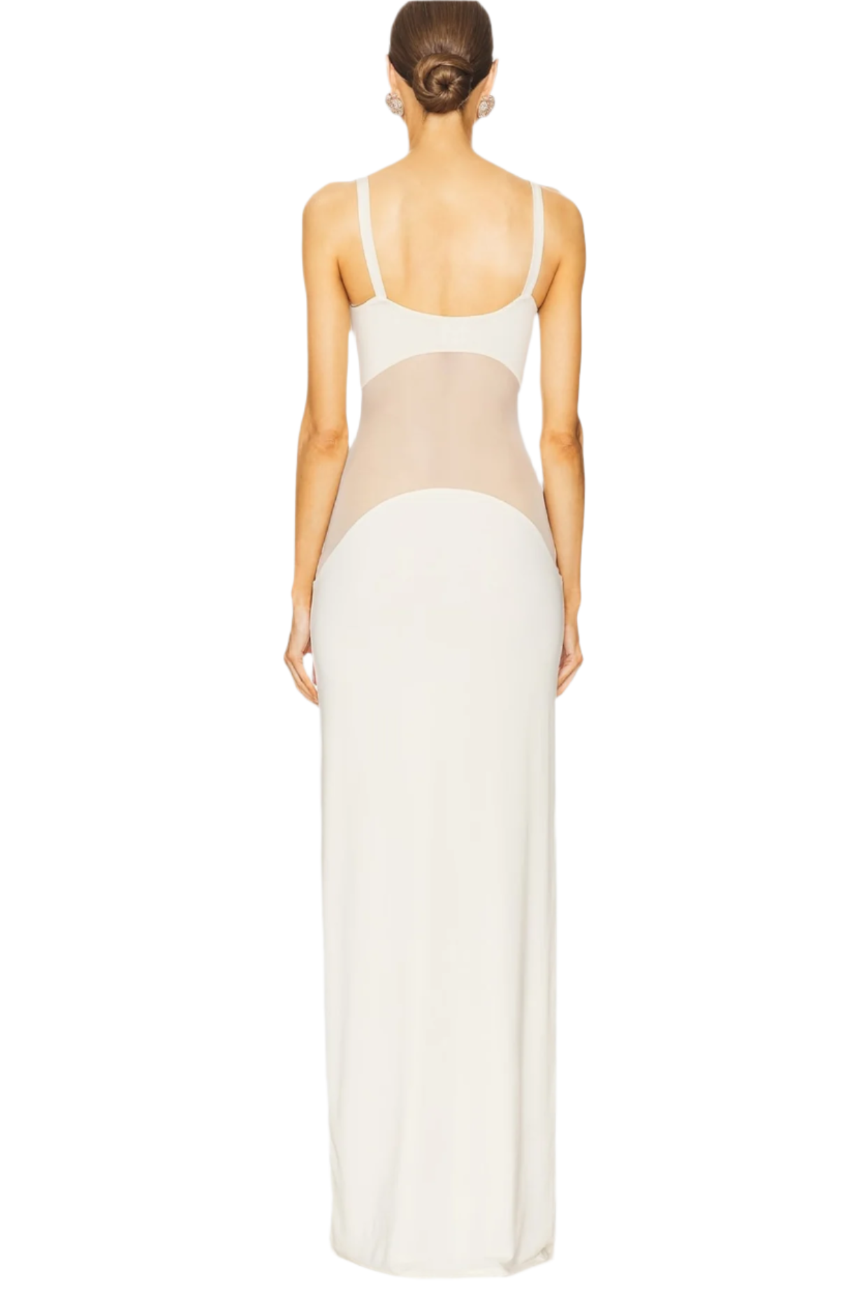 Flowering Girl Women Dajoa Mesh Curve Maxi Dress - White