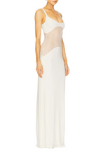 Flowering Girl Women Dajoa Mesh Curve Maxi Dress - White