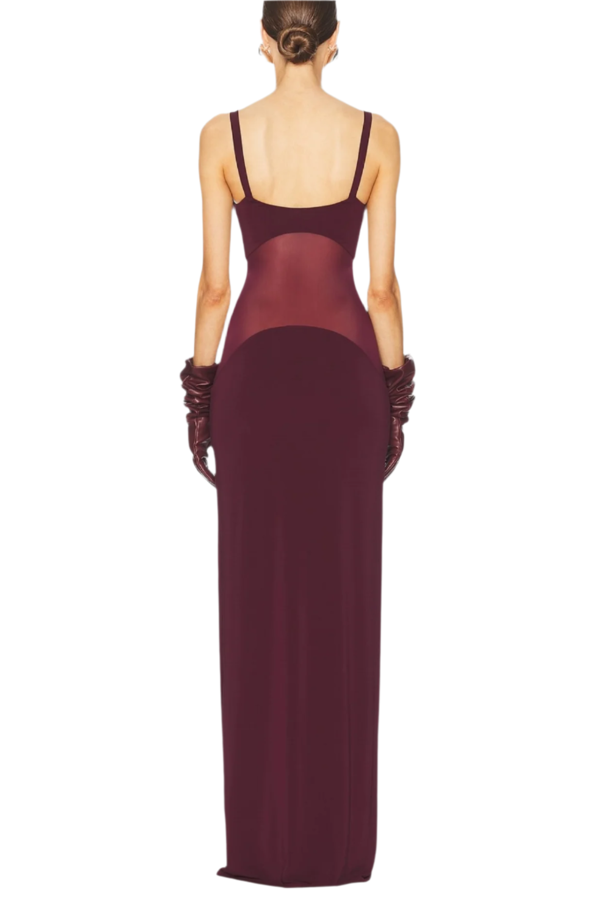 Flowering Girl Women Dajoa Mesh Curve Maxi Dress - Wine