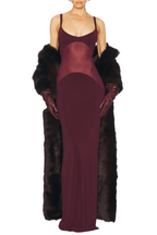 Flowering Girl Women Dajoa Mesh Curve Maxi Dress - Wine