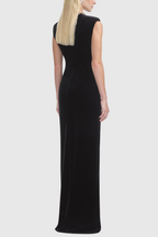 Flowering Girl Women Dalila Velvet Chain-Embellished Maxi Dress