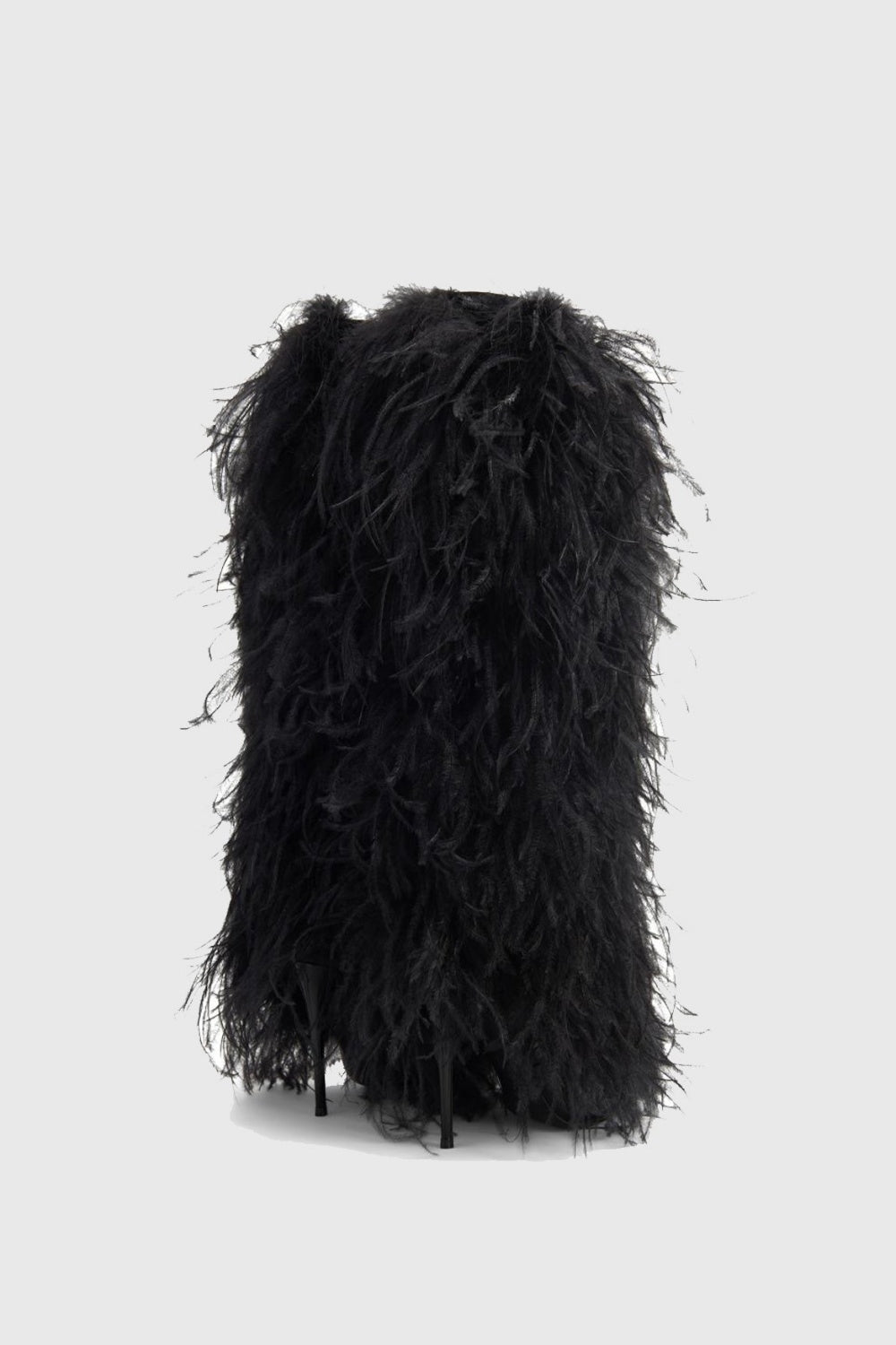 Flowering Girl Women Danica Feather Knee-high Boots - Black