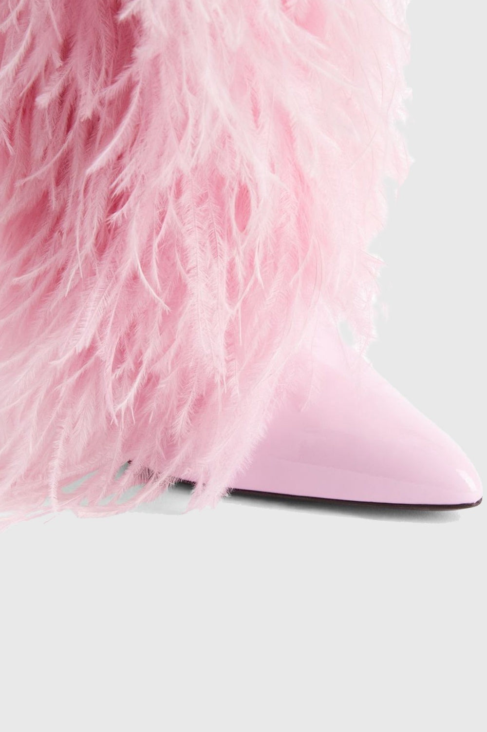 Flowering Girl Women Danica Feather Knee-high Boots - Pink