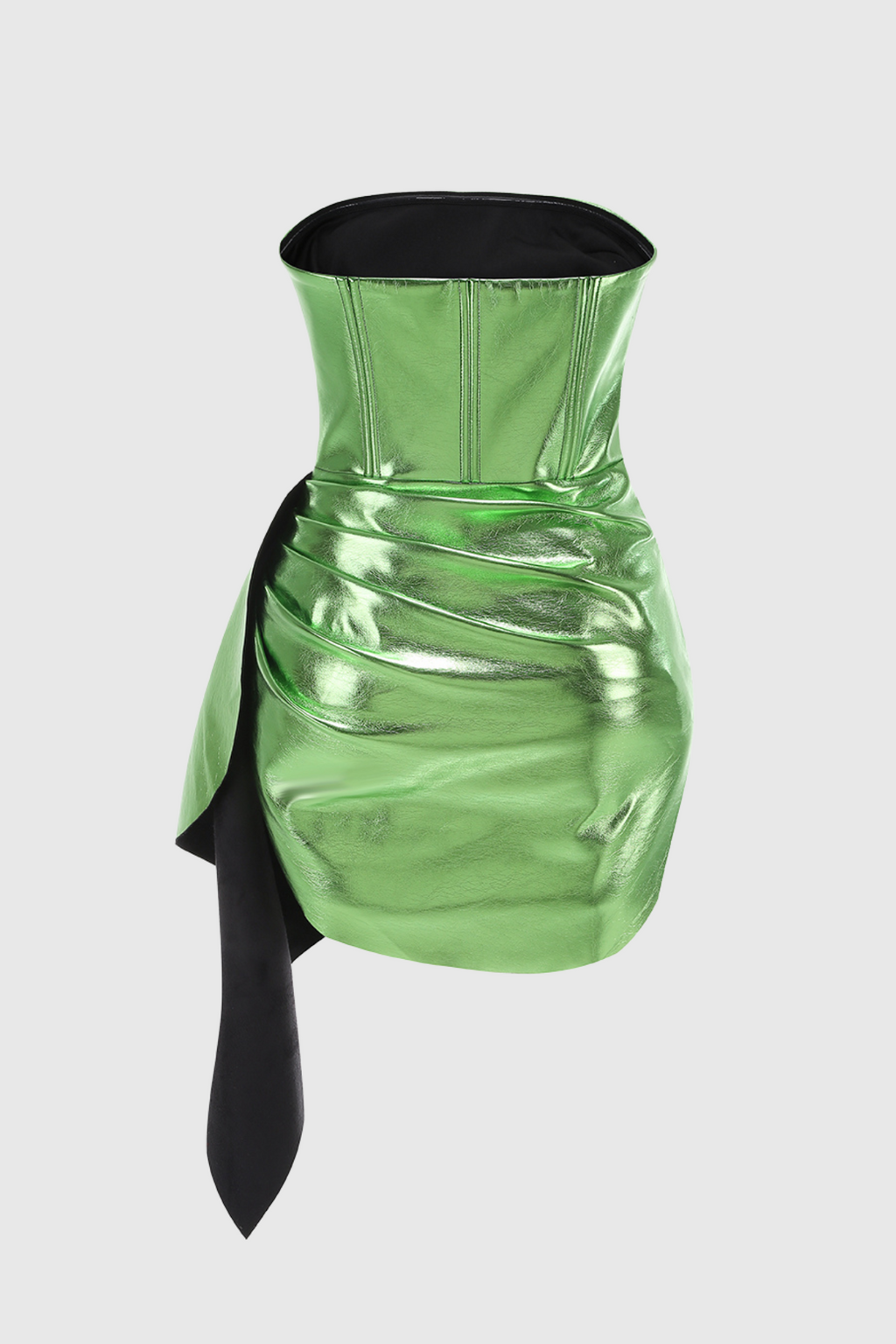 Flowering Girl Women jennifer Strapless Ruched Mini Dress in green