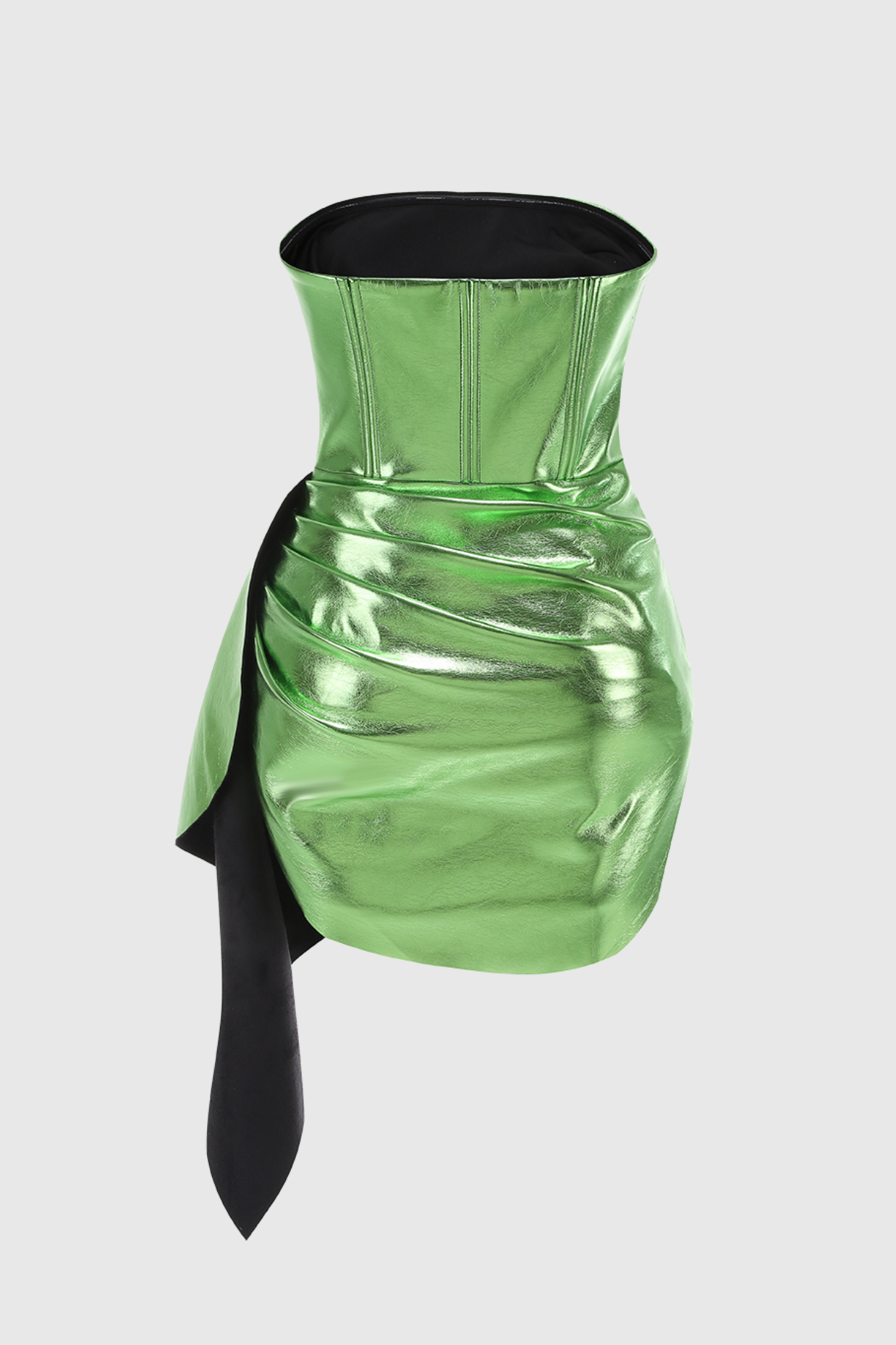 Flowering Girl Women jennifer Strapless Ruched Mini Dress in green
