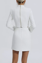 Flowering Girl Women Deirdre Diamante Embellished Two Piece Set - White