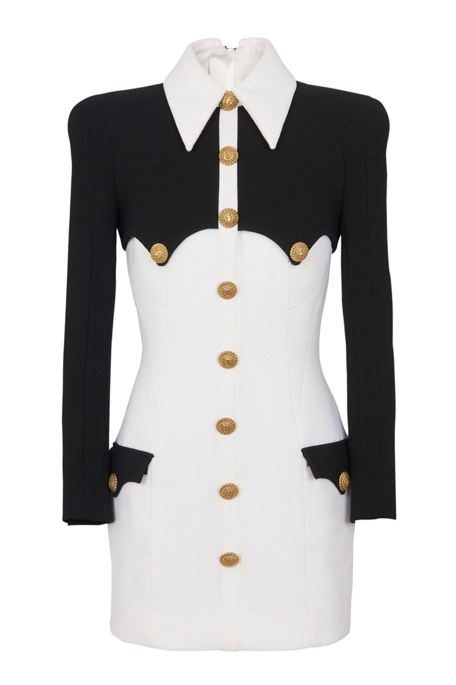 Flowering Girl Women Delpha Gold Buttond Mini Dress