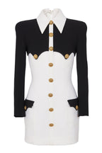 Flowering Girl Women Delpha Gold Buttond Mini Dress