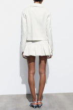 Flowering Girl Women Denise Lapel Blazer Textured Set
