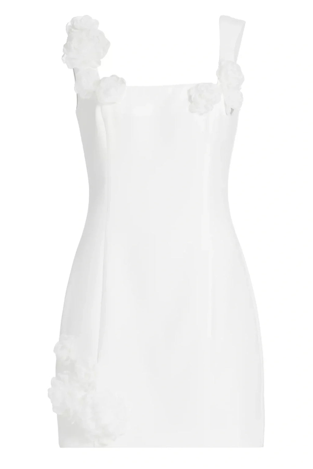 Flowering Girl Women Dilanne Floral Appliqué Mini Dress - White