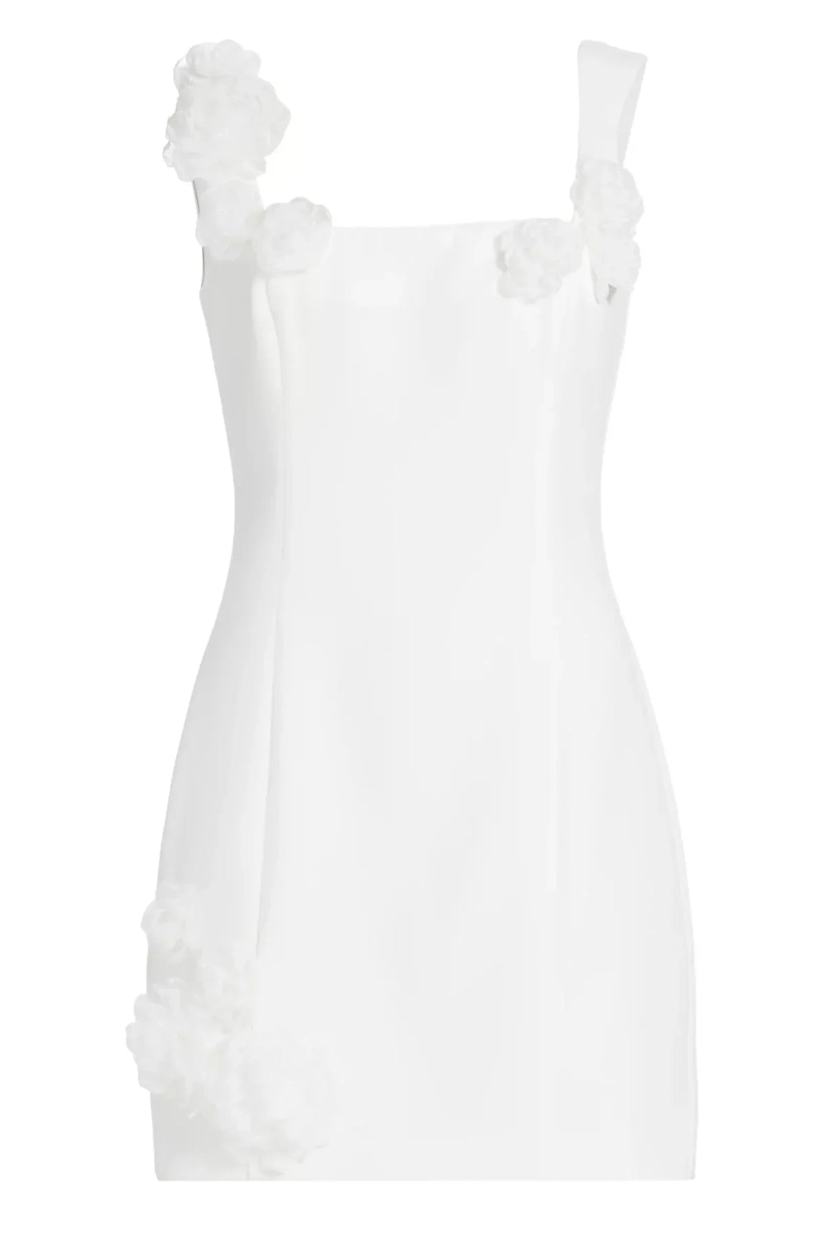 Flowering Girl Women Dilanne Floral Appliqué Mini Dress - White