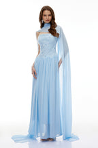 rebecca blue Floral Embroidered Pleated Maxi Dress