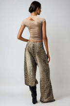 Prima Bleached Leopard Jeans