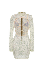Flowering Girl Women adora Vicky Cutout Sequin Rhinestone Mini Dress