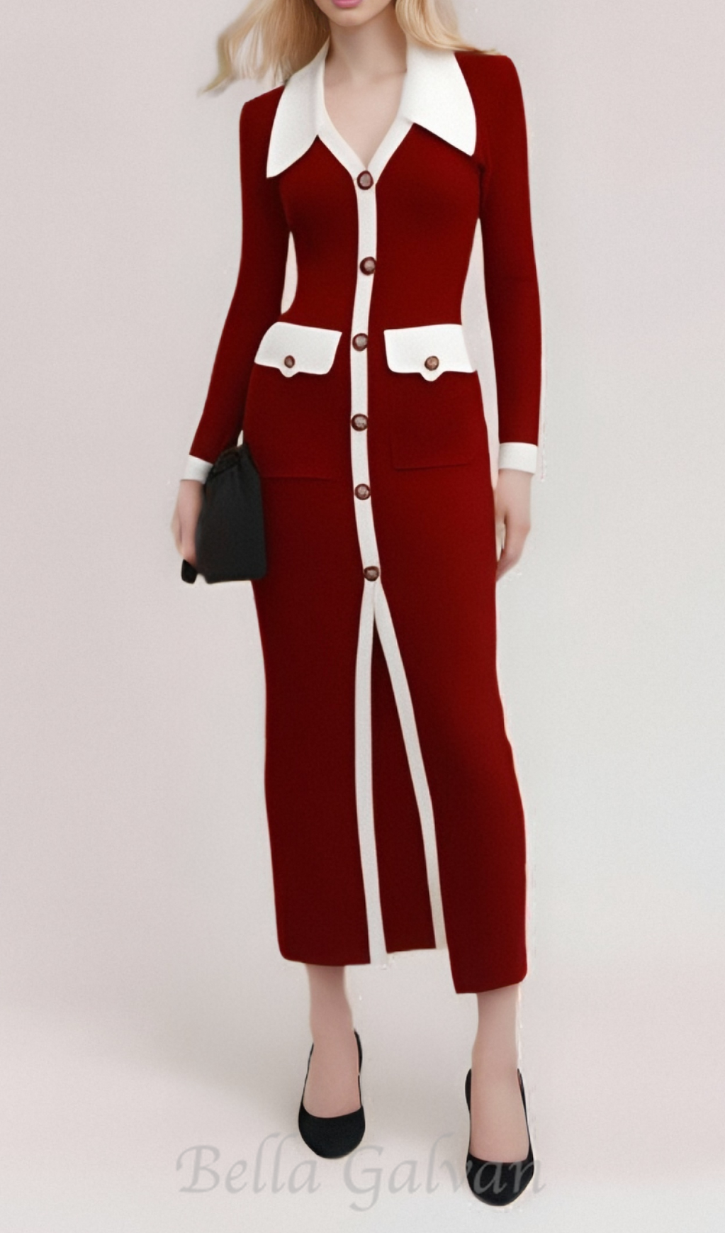 Flowering Girl Women Alphaeus Lapel Button Knit Coat