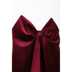 Flowering Girl Women Milan Velvet Top In Wine Red