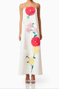 Flowering Girl Women judy Buttercup Embroidered Maxi Dress in White