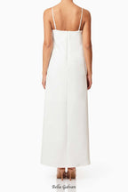 Flowering Girl Women judy Buttercup Embroidered Maxi Dress in White