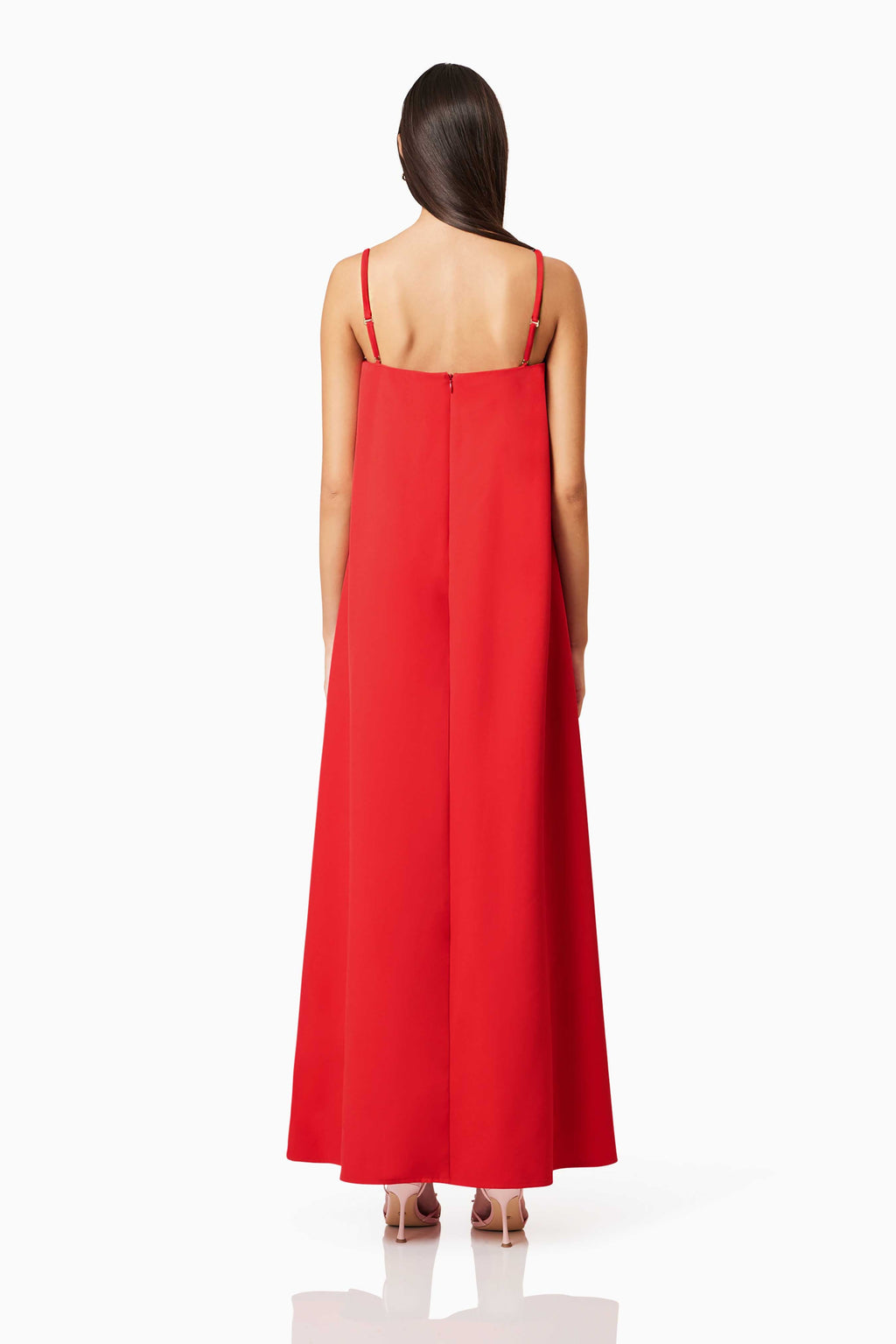 Flowering Girl Women judy Buttercup Embroidered Maxi Dress In Red