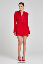 Flowering Girl Women Monica Blazer dress in red