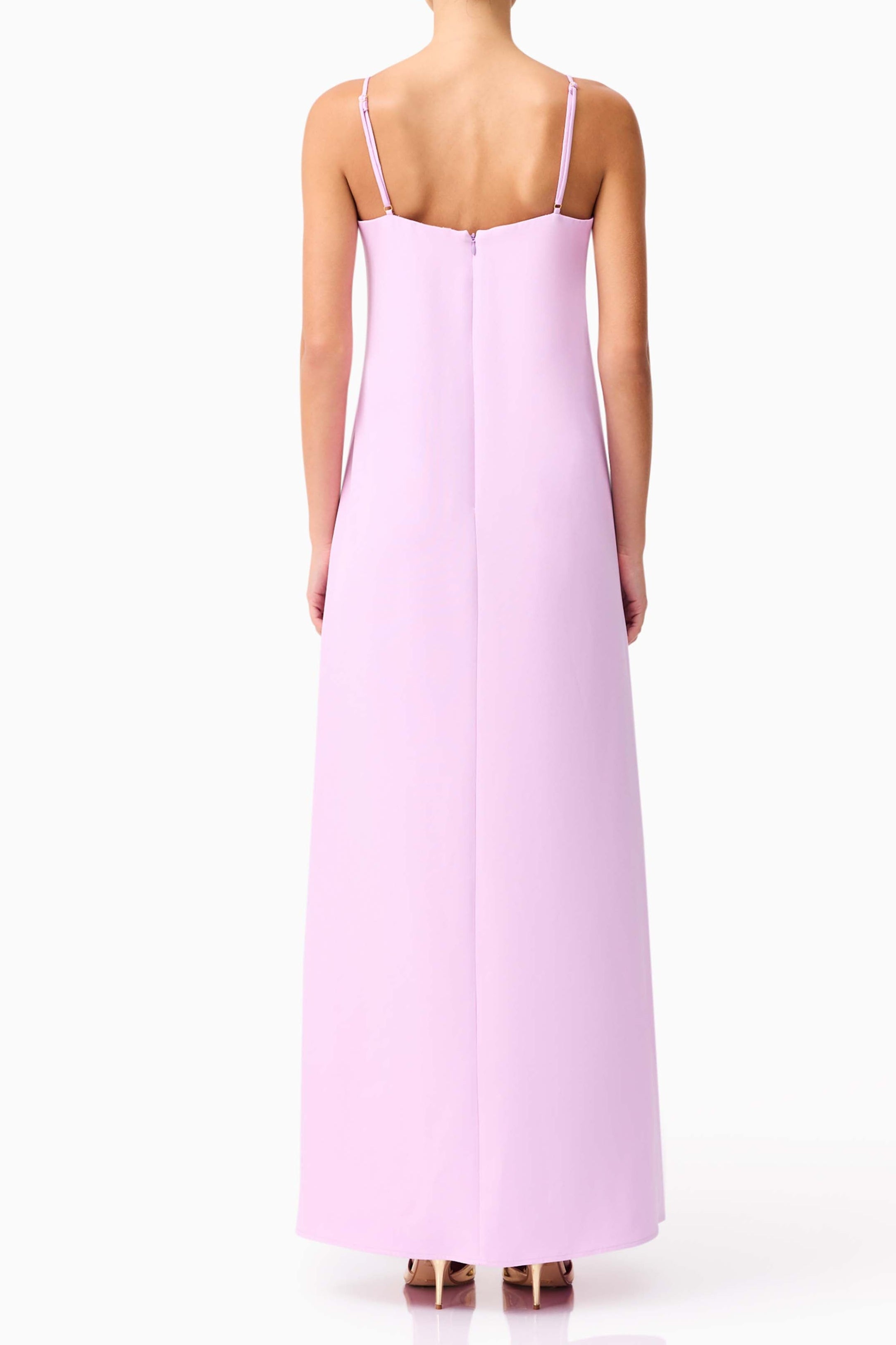 Flowering Girl Women Kristin Buttercup Embroidered Maxi Dress In Purple