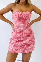 Flowering Girl Women beverly Floral embellished Mini Dress in pink