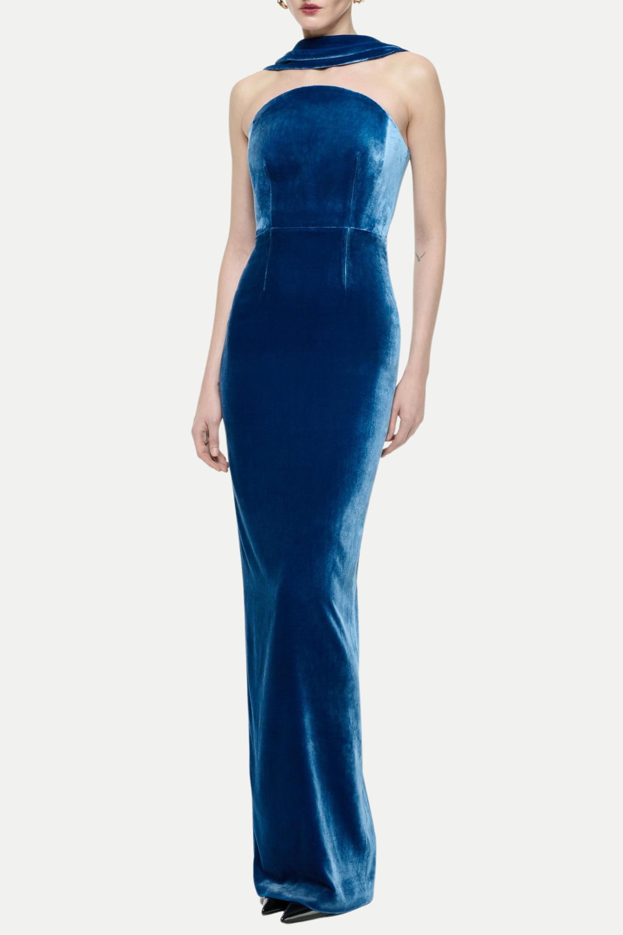 Flowering Girl Women Eadward Velvet Halter Maxi Dress