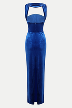 Flowering Girl Women Eadward Velvet Halter Maxi Dress