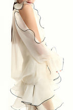 Flowering Girl Women Eavan Ruffle Floral Mini Dress