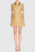 Flowering Girl Women Elborno Gold Embellished Mini Dress