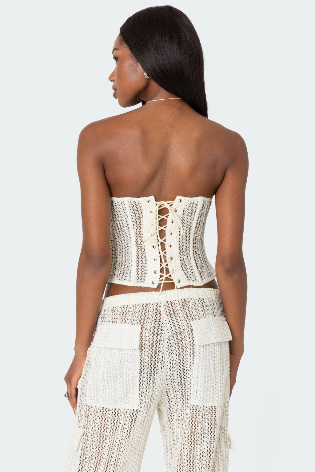 Flowering Girl Women Ines Sheer Crochet Corset