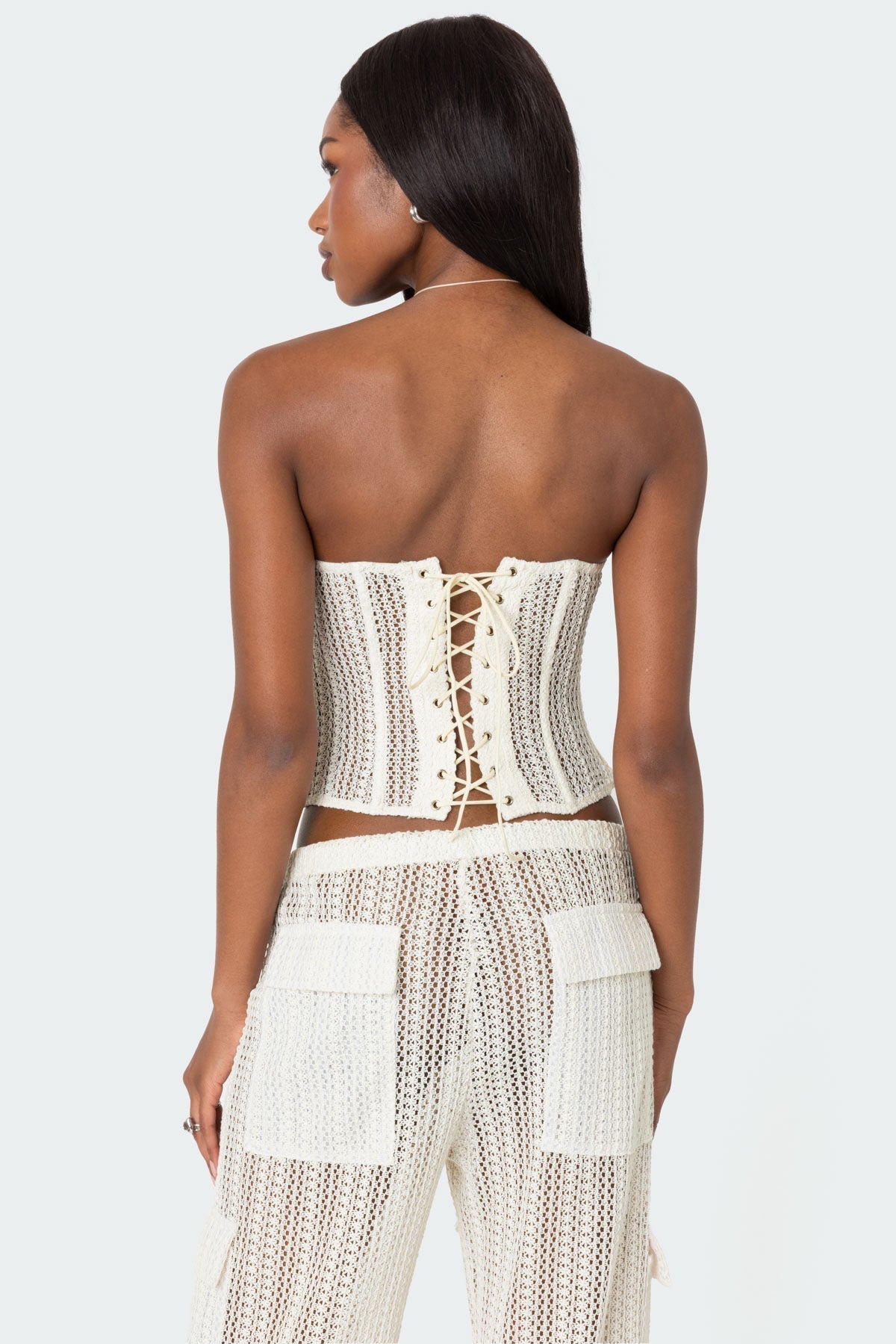 Flowering Girl Women Ines Sheer Crochet Corset