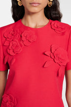 Flowering Girl Women Eleanor Floral Appliqué Mini Dress