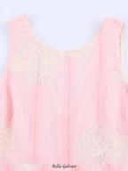 Crochet Sleeveless Backless Maxi Dress In Pink