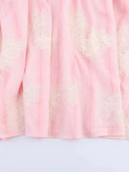 Crochet Sleeveless Backless Maxi Dress In Pink