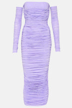 Flowering Girl Women Tisa Crystal-Embellished Ruched Midi Dress