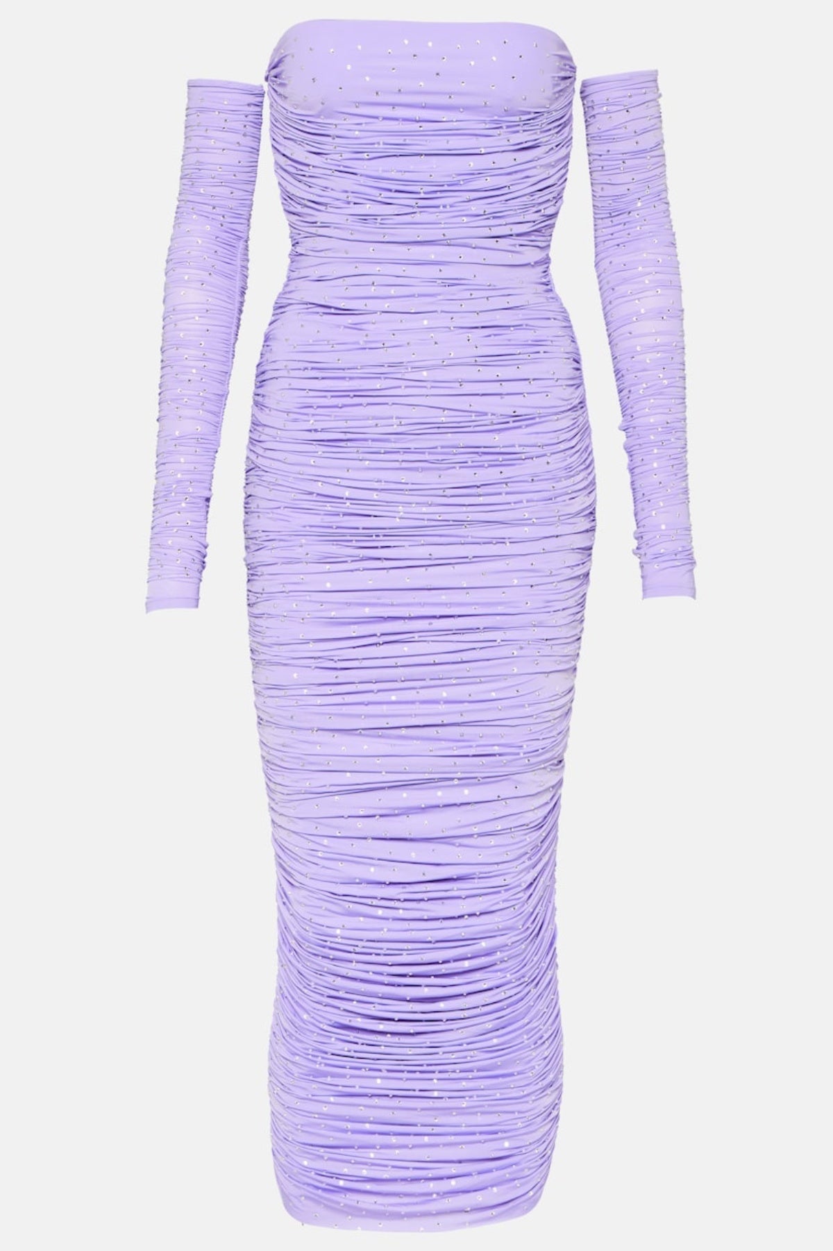 Flowering Girl Women Tisa Crystal-Embellished Ruched Midi Dress