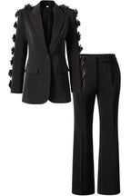Flowering Girl Women Elise Floral Embellished Blazer Two Piece Set