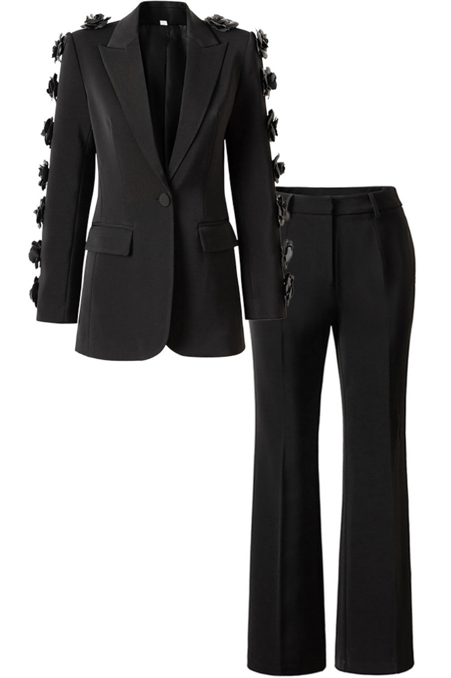 Flowering Girl Women Elise Floral Embellished Blazer Two Piece Set