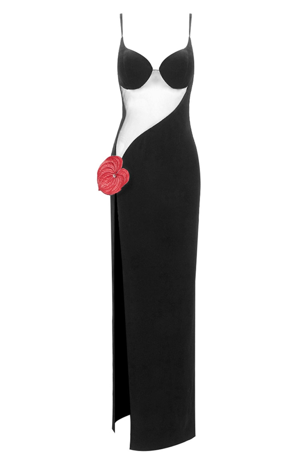 Flowering Girl Women Eloise Velvet Slit Maxi Dress