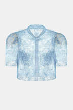 Flowering Girl Women Elsea Lace Top & Mini Skirt Set - Blue