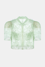 Flowering Girl Women Elsea Lace Top & Mini Skirt Set - Green